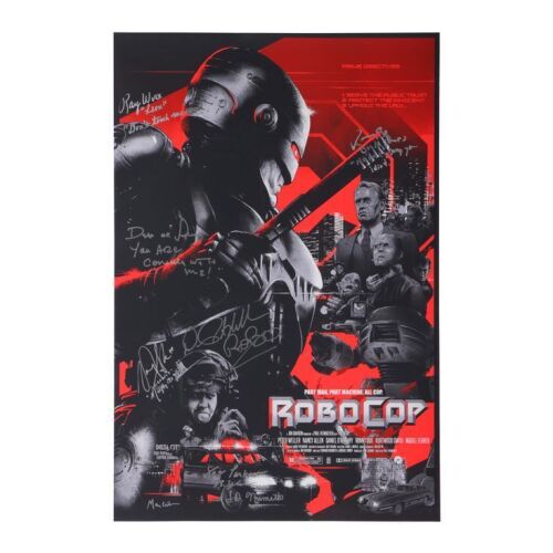 82. Cast-Autographed Hand-Numbered Limited Edition Print by Vance Kelly, 2018 ### ROBOCOP (1987)