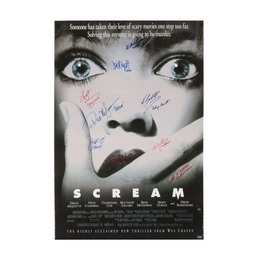 83. Cast-Autographed Poster ### SCREAM (1996)