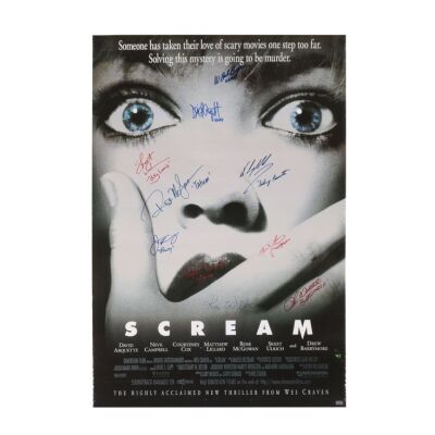 83. Cast-Autographed Poster ### SCREAM (1996)