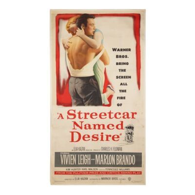 85. US Three-Sheet, 1951 - Linen-Backed ### STREETCAR NAMED DESIRE, A (1951)