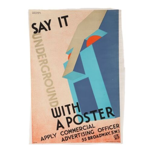 94. "Say It Underground With A Poster" London Underground Poster by Christopher Greaves, 1933 ### TRAVEL POSTER