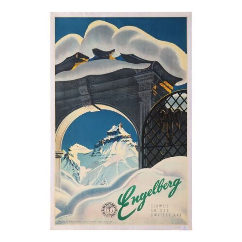 95. Engelberg Travel Poster by Martin Peikert, 1950s ### TRAVEL POSTER