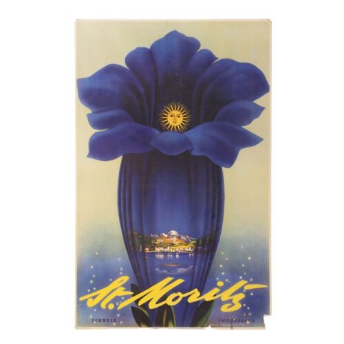 96. St. Moritz Travel Poster by Leo Keck, 1952 ### TRAVEL POSTER