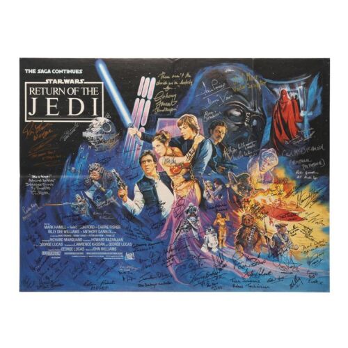 113. Cast and Crew-Autographed Original UK Quad ### STAR WARS: RETURN OF THE JEDI (1983)