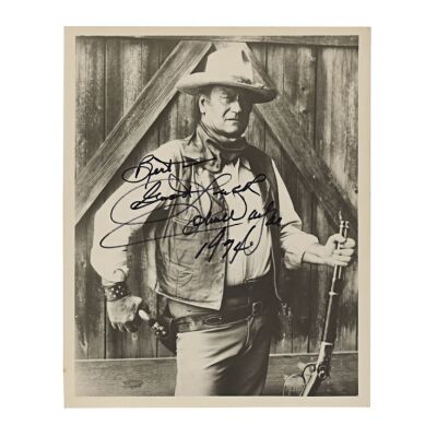 135. John Wayne Autographed Photo ### JOHN WAYNE