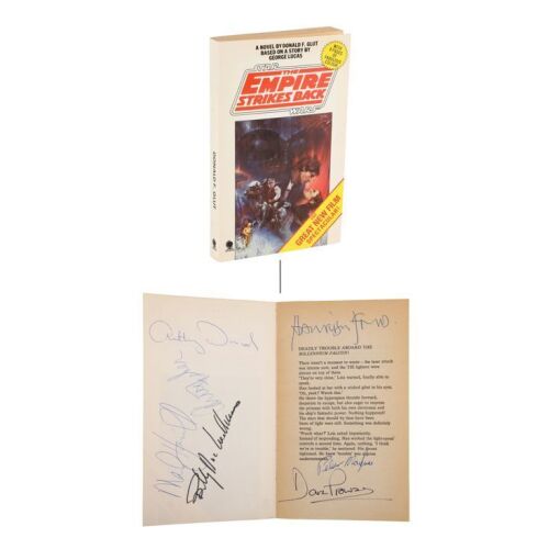 150. Cast-Autographed Novel ### STAR WARS: THE EMPIRE STRIKES BACK: DONALD F. GLUT BOOK (1980)