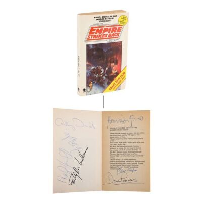 150. Cast-Autographed Novel ### STAR WARS: THE EMPIRE STRIKES BACK: DONALD F. GLUT BOOK (1980)