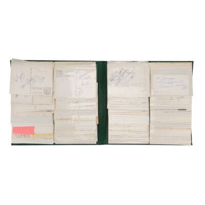 156. Album Containing Extensive Collection of Autographs Including The Beatles, Clint Eastwood, Charlie Chaplin, Lawrence Olivier and Peter O&acirc;&euro;&trade;Toole ### VARIOUS PRODUCTIONS