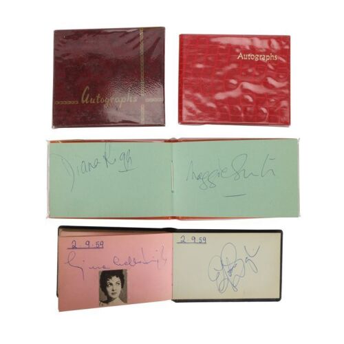 158. Four Albums Containing Large Collection of Autographs Including Carrie Fisher, Christopher Reeve, Timothy Dalton, Elizabeth Taylor and Alec Guinness ### VARIOUS PRODUCTIONS