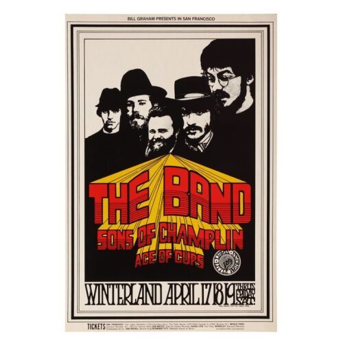 164. "Bill Graham Presents" The Band Winterland Concert Poster (BG-169) ### THE BAND