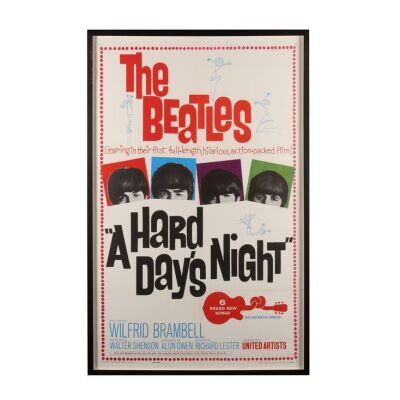 166. Framed US One-Sheet, 1964 - Linen-Backed ### HARD DAY'S NIGHT, A (1964)