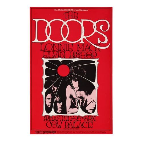 181. "Bill Graham Presents" The Doors Cow Palace Concert Poster (BG-186) ### THE DOORS