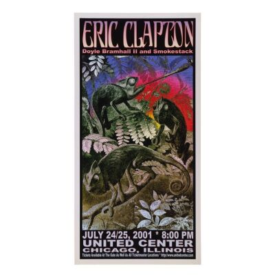 184. Reptile World Tour Chicago 2001 Poster ### ERIC CLAPTON