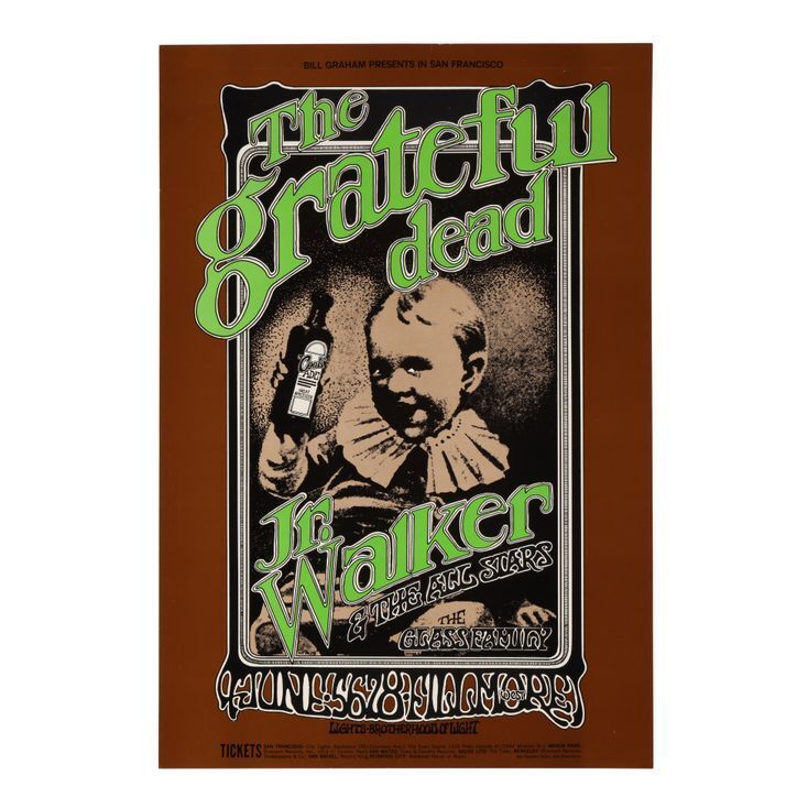185. Bill Graham Presents Grateful Dead Fillmore Concert Poster