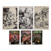 269. Three Savage Sword of Conan Original Splash Page Artworks by Jim Fletcher and Three Comic Books ### SAVAGE SWORD OF CONAN (1974 - 1995)