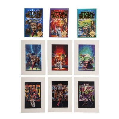 274. Set of Six Hand-Illustrated David Mattingly Novelsation Cover Prelims and Three Classic Star Wars Novels ### STAR WARS: ORIGINAL TRILOGY