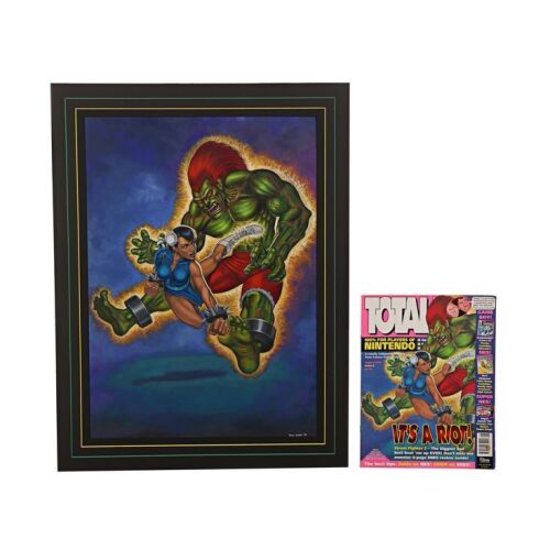 284. Total! Magazine Issue 8 Hand-Painted Original Cover Artwork by Paul Kidby and Magazine ### SUPER NINTENDO: STREET FIGHTER II