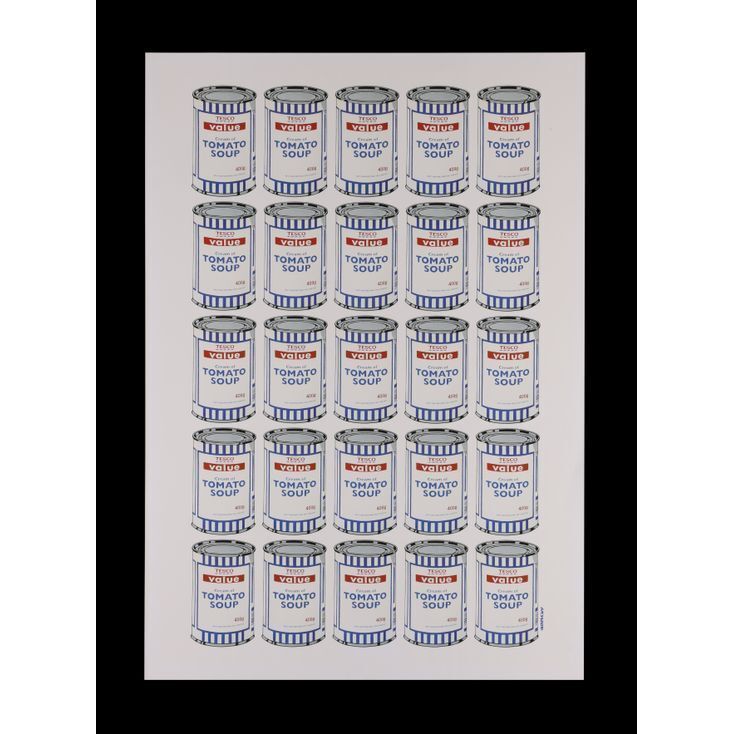 ■2007年■banksy soup cans ■pow gallery■open Ed（検）kaws Dolk Invader 村上隆　奈良美智　アンディーウォーホール Andy Warhol Banksy, Soup Can (Original) (Signed), 2005 | Guy Hepner