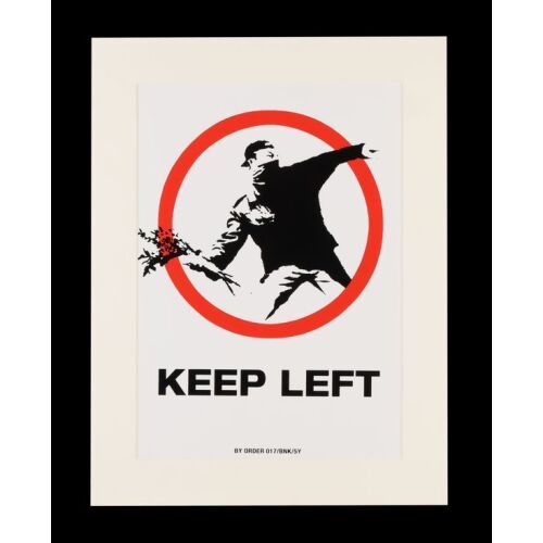 300. Keep Left Sticker, 2006 ### BANKSY