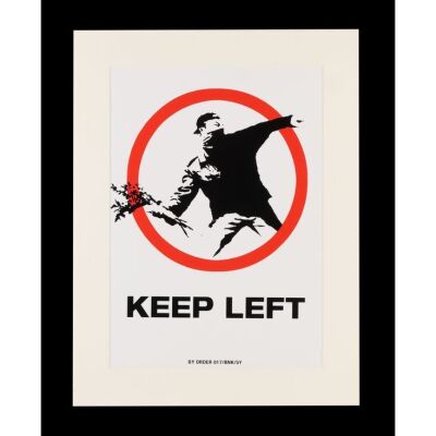 300. Keep Left Sticker, 2006 ### BANKSY