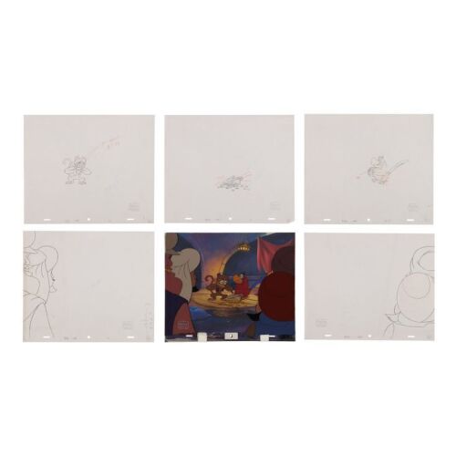 325. Abu and Iago Original Production Cel, Background and Matching Drawings ### ALADDIN (TV SERIES, 1994-1995)