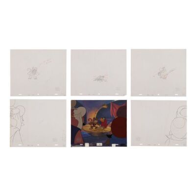 325. Abu and Iago Original Production Cel, Background and Matching Drawings ### ALADDIN (TV SERIES, 1994-1995)