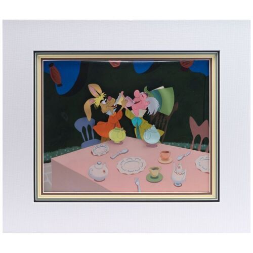 329. Mad Hatter and March Hare Tea Party Original Production Cel and Presentation Background ### ALICE IN WONDERLAND (1951)