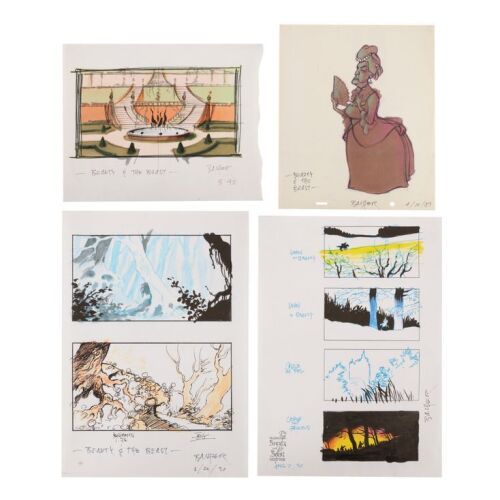 341. Collection of Four Production Concept Designs by Hans Bacher ### BEAUTY AND THE BEAST (1991)