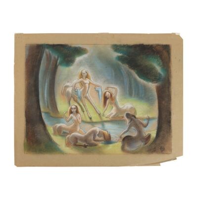 350. Original Concept Artwork of Centaurettes Bathing Scene from The "Pastoral Symphony" ### FANTASIA (1940)
