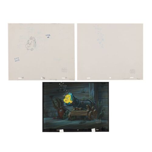 375. Flounder in Canon Original Production Cel, Background and Matching Drawings ### LITTLE MERMAID, THE (TV SERIES, 1992-1994)