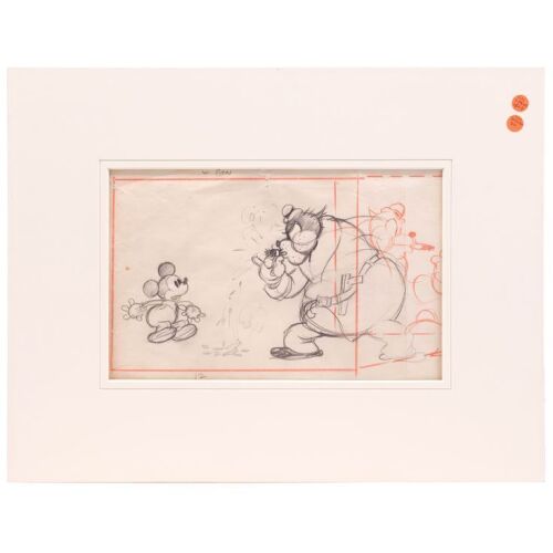 380. Mickey Mouse and Peg-Leg Pete Original Pan Layout Drawing ### MICKEY'S SERVICE STATION (1935)
