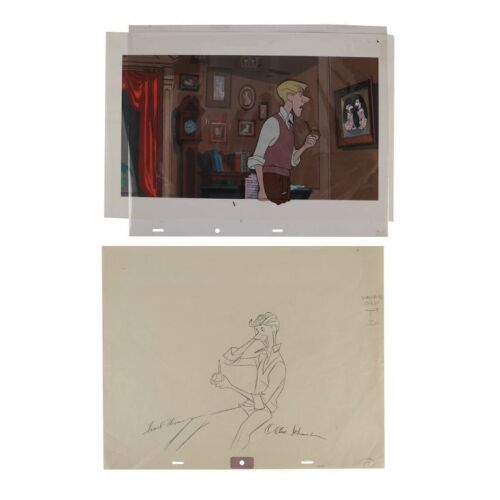 384. Roger Radcliffe Original Production Cel and Pencil Drawing Signed by Frank Thomas and Ollie Johnston ### ONE HUNDRED AND ONE DALMATIANS (1961)