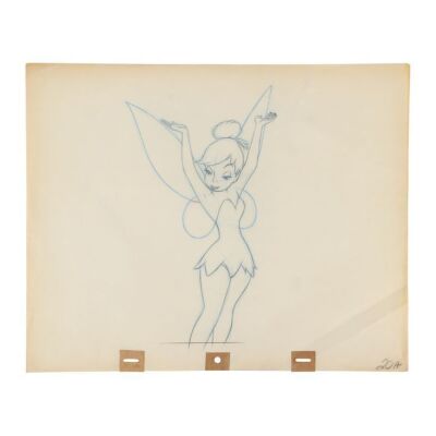 390. Tinkerbell Stretching Original Production Pencil Drawing ### PETER PAN (1953)
