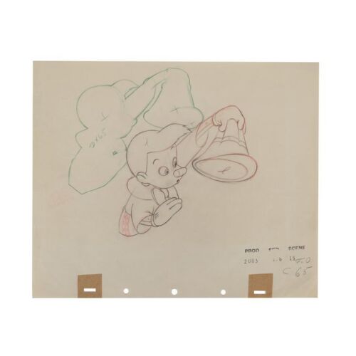 396. Pinocchio Lifting Hat Original Production Pencil Drawing ### PINOCCHIO (1940)