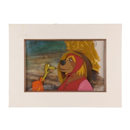 398. Sir Hiss and Little John Original Production Cel and Background ### ROBIN HOOD (1973)