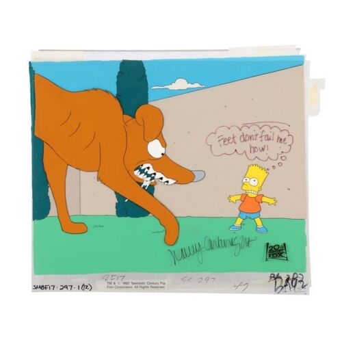 403. Bart Cornered By Santa's Little Helper Original Production Cel and Production Background Signed by Nancy Cartwright ### SIMPSONS, THE (TV SERIES, 1989-PRESENT)