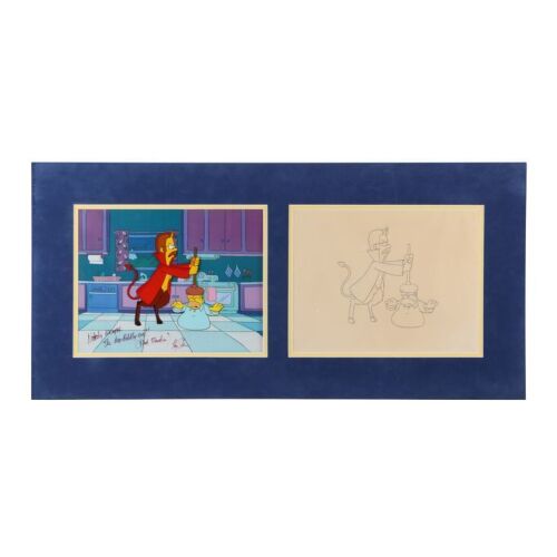 405. Homer and The Devil Original Animation Cel Signed Harry Shearer and Matching Production Drawing ### SIMPSONS, THE (TV SERIES, 1989-PRESENT)
