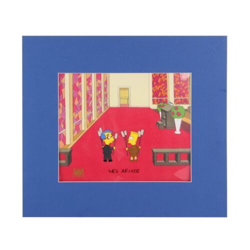 406. Bart and Milhouse Inside Church Original Production Animation Cel Signed by Wes Archer ### SIMPSONS, THE (TV SERIES, 1989-PRESENT)