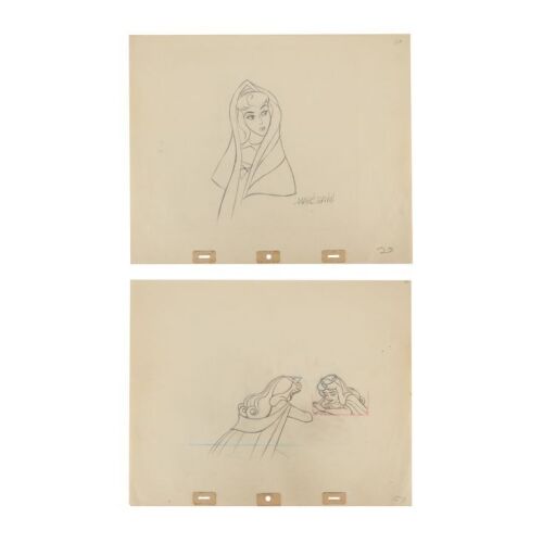 408. Two Princess Aurora Original Production Pencil Drawings, One Signed by Marc Davis ### SLEEPING BEAUTY (1959)