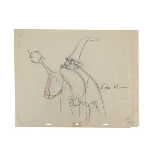 421. Merlin Original Production Pencil Drawing Signed by Ollie Johnston ### SWORD IN THE STONE, THE (1963)