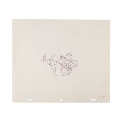 428. Tintin and Snowy Original Production Drawing ### LES ADVENTURES DE TINTIN (TV SERIES, 1959-1964)