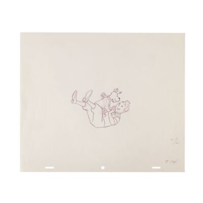 428. Tintin and Snowy Original Production Drawing ### LES ADVENTURES DE TINTIN (TV SERIES, 1959-1964)