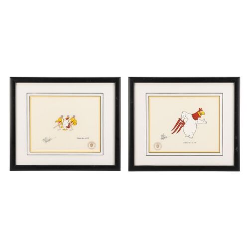 432. Two Framed Original Foghorn Leghorn Animation Cels Autographed by Friz Freleng ### VARIOUS PRODUCTIONS