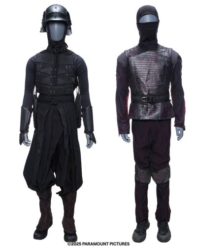 Lot #38: Arashikage Castle Ninja and Cobra Commando Black Costumes ### SNAKE EYES: G.I. JOE ORIGINS (2021)