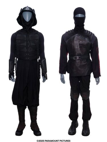 Lot #45: Arashikage Castle Ninja and Cobra Commando Black Costumes ### SNAKE EYES: G.I. JOE ORIGINS (2021)