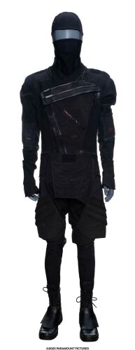 Lot #48: Snake Eyes' Stunt Final Battle Distressed Costume ### SNAKE EYES: G.I. JOE ORIGINS (2021)