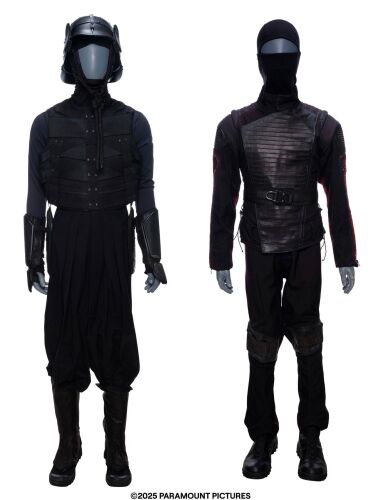 Lot #170: Arashikage Castle Ninja and Cobra Commando Black Costumes ### SNAKE EYES: G.I. JOE ORIGINS (2021)