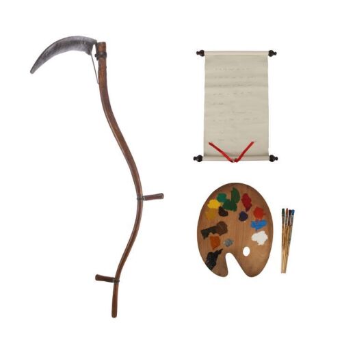 11. Eric Idle's Paint Pallet and Brushes, Death's Scythe and Terry Gilliam's "Spanish Inquisition" Scroll ### MONTY PYTHON LIVE (mostly)