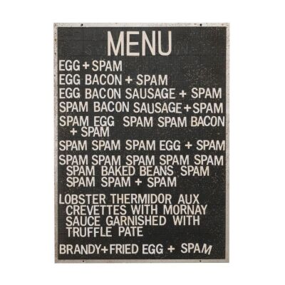 49. Large Spam Menu ### MONTY PYTHON LIVE (mostly)