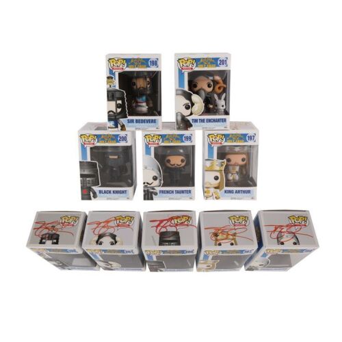 56. The Terry Gilliam Collection: Collection of Five Monty Python and the Holy Grail Funko Pops Autographed by Terry Gilliam ### MONTY PYTHON